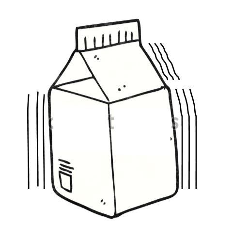 A milk carton vibrating back and forth